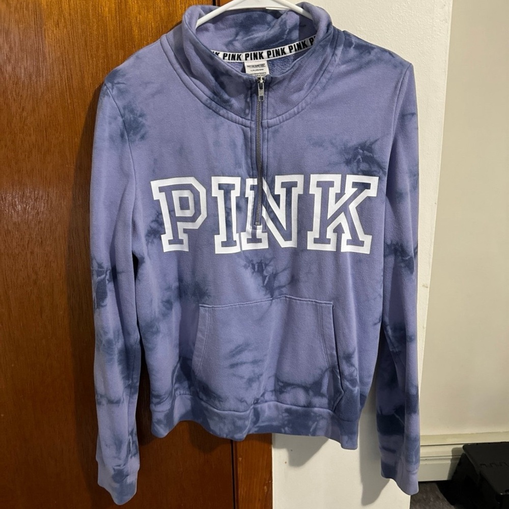 PINK Half Zip Up Pullover